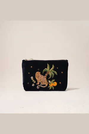ELIZABETH SCARLETT Tropical Jaguar Mini Pouch