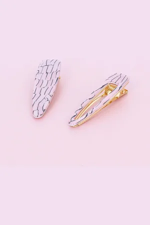 Lark London Abalone Hair Clips - Set Of 2