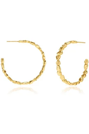 Azuni London Azuni Textured Shell Hoop