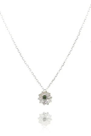 Amanda Coleman Simple Dahlia Pendant - Silver