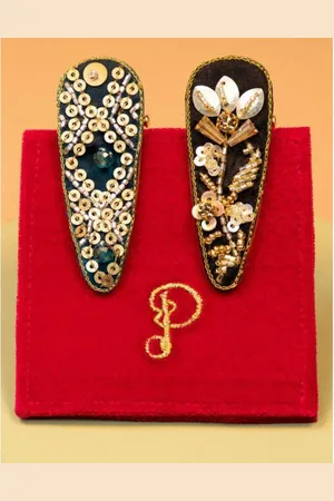 Powder Design Jewelled Hair Clips Set Of 2
