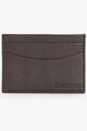 Barbour Amble Leather Cardholder Dark - Os