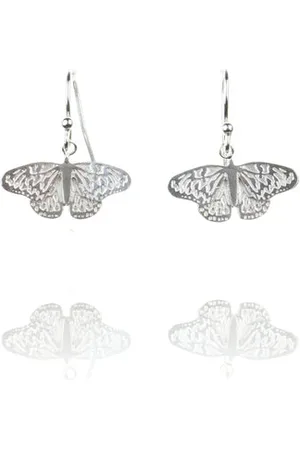 Amanda Coleman Sterling Butterfly Earrings - Hooks