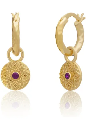 Azuni London Pantheon Hoop And Coin Earrings