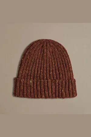 Rove Unisex Donegal Beanie - Rust