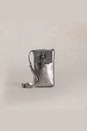 White Stuff Clara Buckle Leather Phone Bag