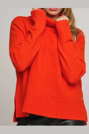 Rino & Pelle Nanke Turtle Neck Jumper - Tango - L