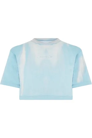 OFF-WHITE Laundry Logo Crop T-shirt - M