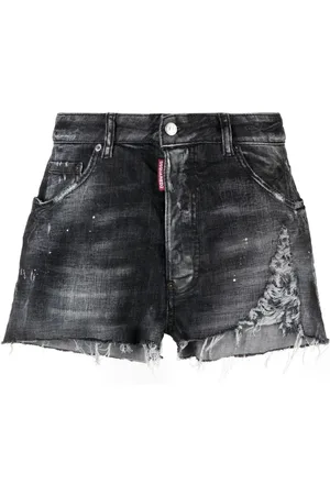 Dsquared2 Raw Cut Baggy Denim Shorts - 42