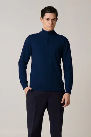 Daniele Fiesoli Half-zip Cashmere Blend Sweater - Extra Large