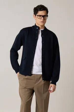 Daniele Fiesoli Lana/merino Blend Button-up Cardigan Dark - Medium