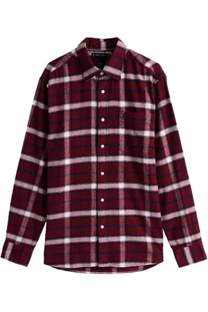 Tommy Hilfiger Shirt Man Mw0mw36860 0qj Brushed Shirt - Rosso / M