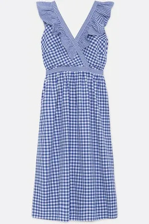 Compañía fantástica Vichy Print Dress - L