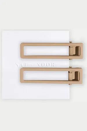 NAT + NOOR Lu Lu Hair Clips - Brown / Onesize
