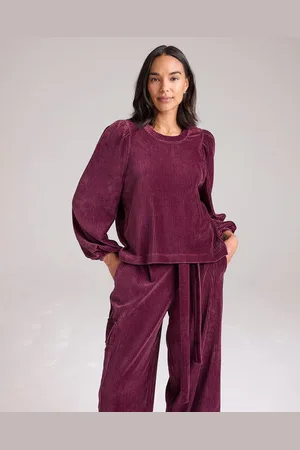 Cape Cove Marley Cord Sweatshirt - Fig / L