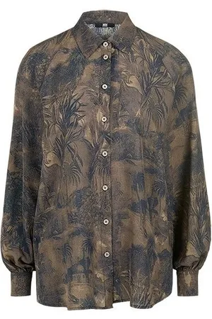 Riani Desert Palm Relaxed Shirt Col: 677 Jupiter Patterned, Size: 16 - 16
