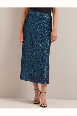 Cefinn Scarlett Recycled Sequin Maxi Skirt Col: - 12