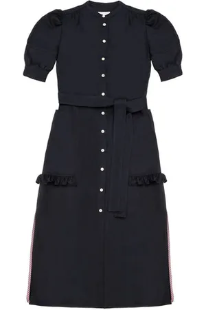 Saywood Rosa Puff Sleeve Shirtdress, Japanese Denim - Xs