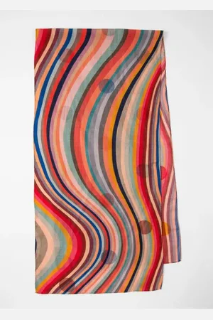 Paul Smith Swirl Poka Dot Scarf - Os