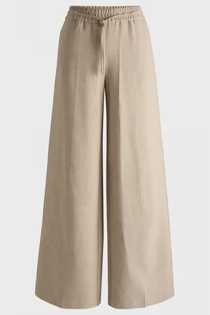 HUGO BOSS Tamaya Elasticated Straight Leg Trousers Col: 961 , Size: 12 - 12
