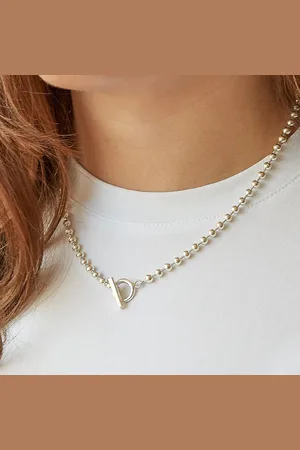 Chalk Studio Ball Necklace Sterling