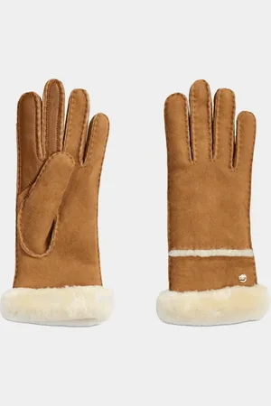 UGG W Sheepskin Embroidery Gloves Size: L, Col: - S