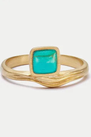 Daisy London Turquoise Wave Ring - / L