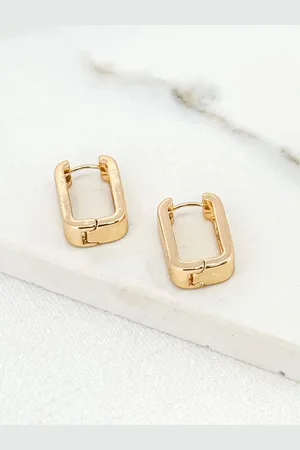 Envy Flat Oval Hoop Earrings