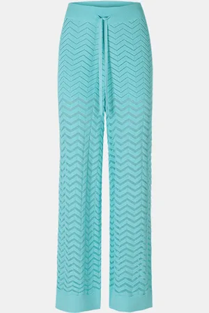 Riani Zig Zag Wide Leg Drawstring Trousers Col: 519 , Size: 10 - 8