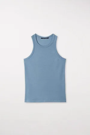 Luisa Cerano Basic Ribbed Hem Tank Top Col: 346 , Size: 14 - 12