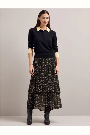 Cefinn Josie Fine Gauge Contrast Jumper Size: Xs, Col: Multi - Xs