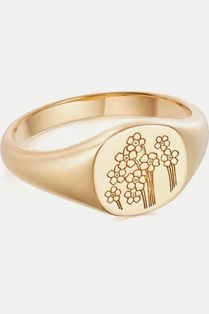 Daisy London S Forget Me Not Signet Ring - / S