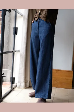 Bibico Harper Wide Leg Trousers - Heavy - Uk 8