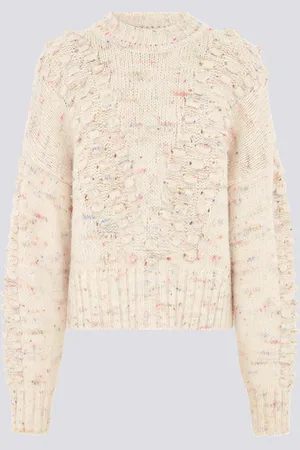 HAYLEY MENZIES Clouds Dream Alpaca Bobble Fleck Jumper Size: L, Col: C - Xs