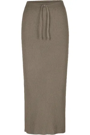 Riani Ribbed Drawstring Midi Skirt Col: 627 Jupiter - 12