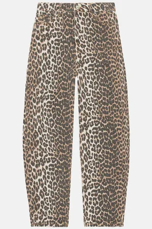 Ganni Leopard Stary Jeans - 24