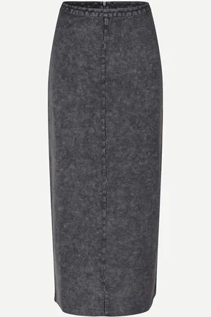 Samsøe Samsøe Dark Grey / Xs Washed Oyster Sadevin Skirt - Dark Grey / Xs