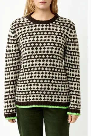 Mads Norgaard L Coffee Winter White Recycled Kimilla Sweater - Multi / L