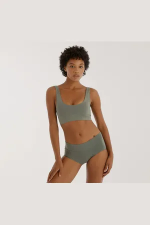 Organic Basics Smooth Bralette - Seaweed / Xs