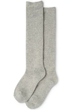 Chalk Studio Cosy Cashmere Blend Sock Silver Grey