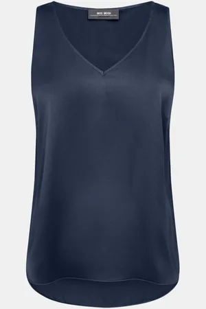 Mos Mosh Astrid V Neck Silky Tank Top Col: 180 - Xs