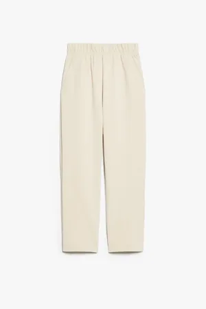 Max Mara Elfo Slim Leg Jersey Elasticated Waist Trousers Col: - L