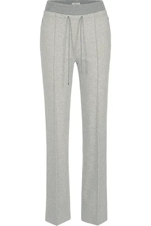 Riani Wide Leg Elasticated Waist Pleated Pants Col: 992 Grey, Size: 8 - 10