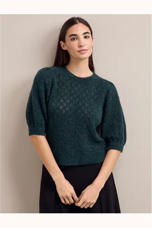Cefinn Jolie Alpaca Blend Puff Sleeve Jumper Size: Xs, Col: - M
