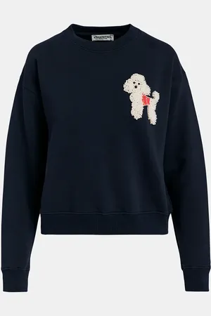 Essentiel Antwerp Poodle Motif Embroidery Goggy Sweatshirt - 0