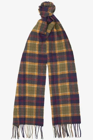 Barbour Tartan Lambswool Scarf /navy/red - Os