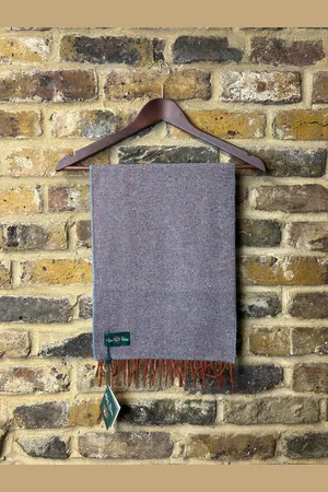 Alan Paine Redmile Wool Blend Scarf Jeans - Os