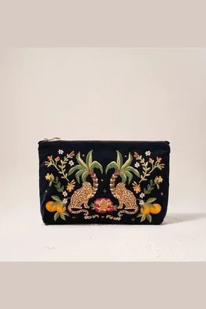 ELIZABETH SCARLETT Tropical Jaguar Everyday Pouch