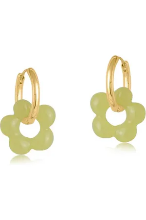 Big Metal London Rebecca Sage Beaded Huggie Hoop Earrings - London