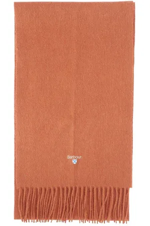 Barbour Plain Lambswool Scarf Dark Ginger - Os